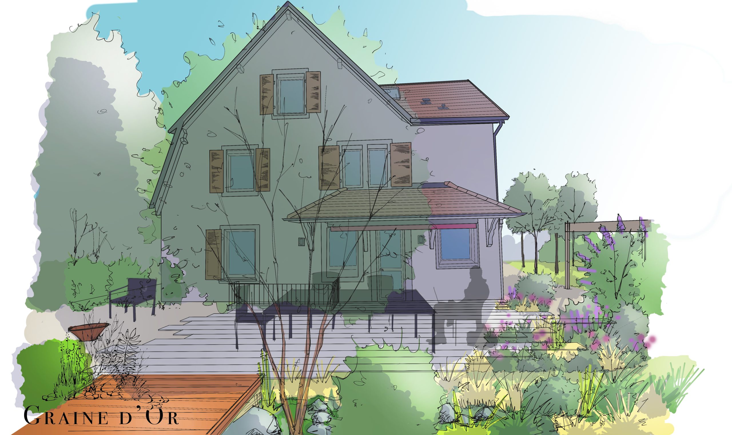 Réaménagement complet d'un jardin | Fédération Française du Paysage - FFP